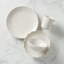 Lenox Westmore French Perle Scallop White 4-Piece Place Setting