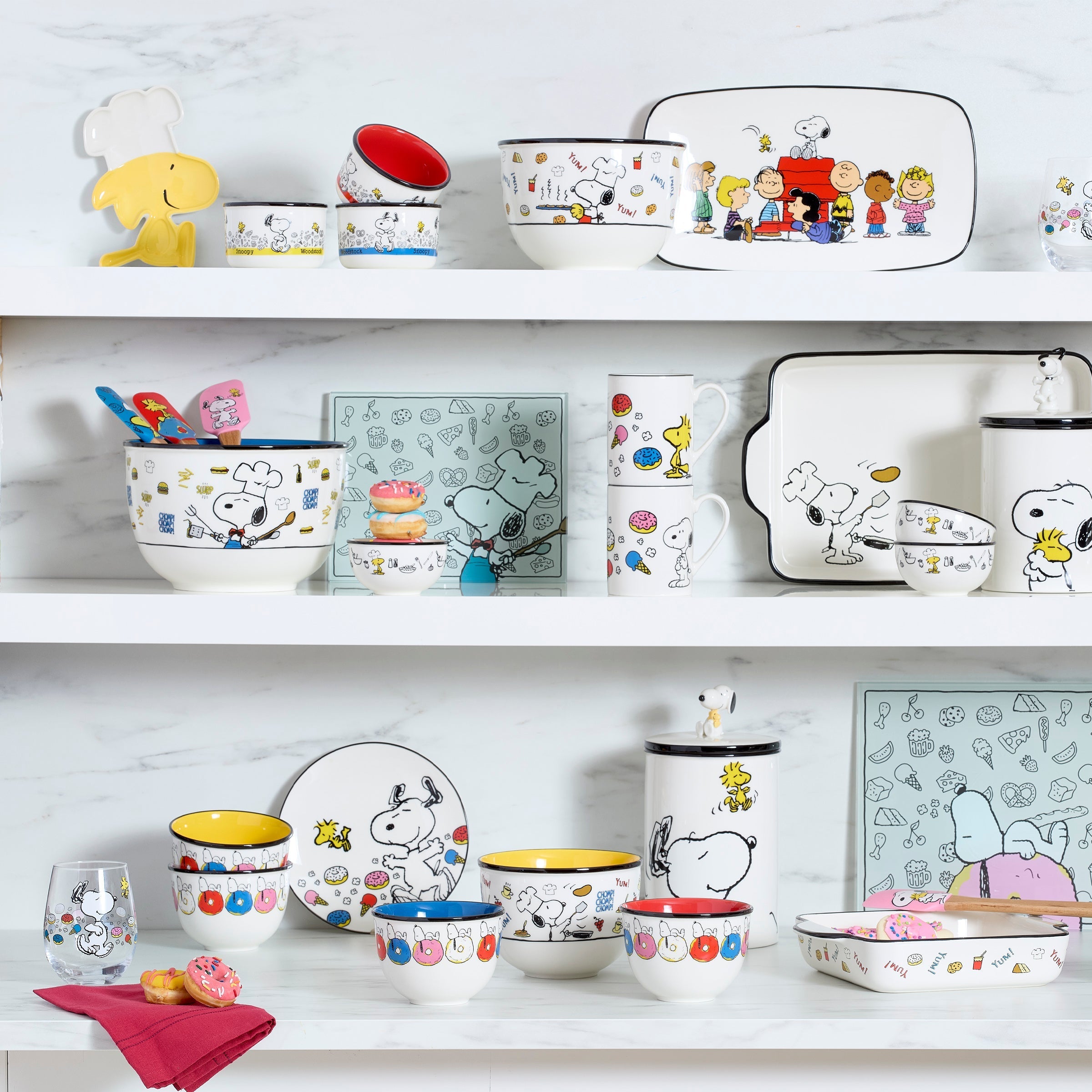 Lenox Westmore Chef Snoopy Snack Bowls, Set of 4 - Image 2