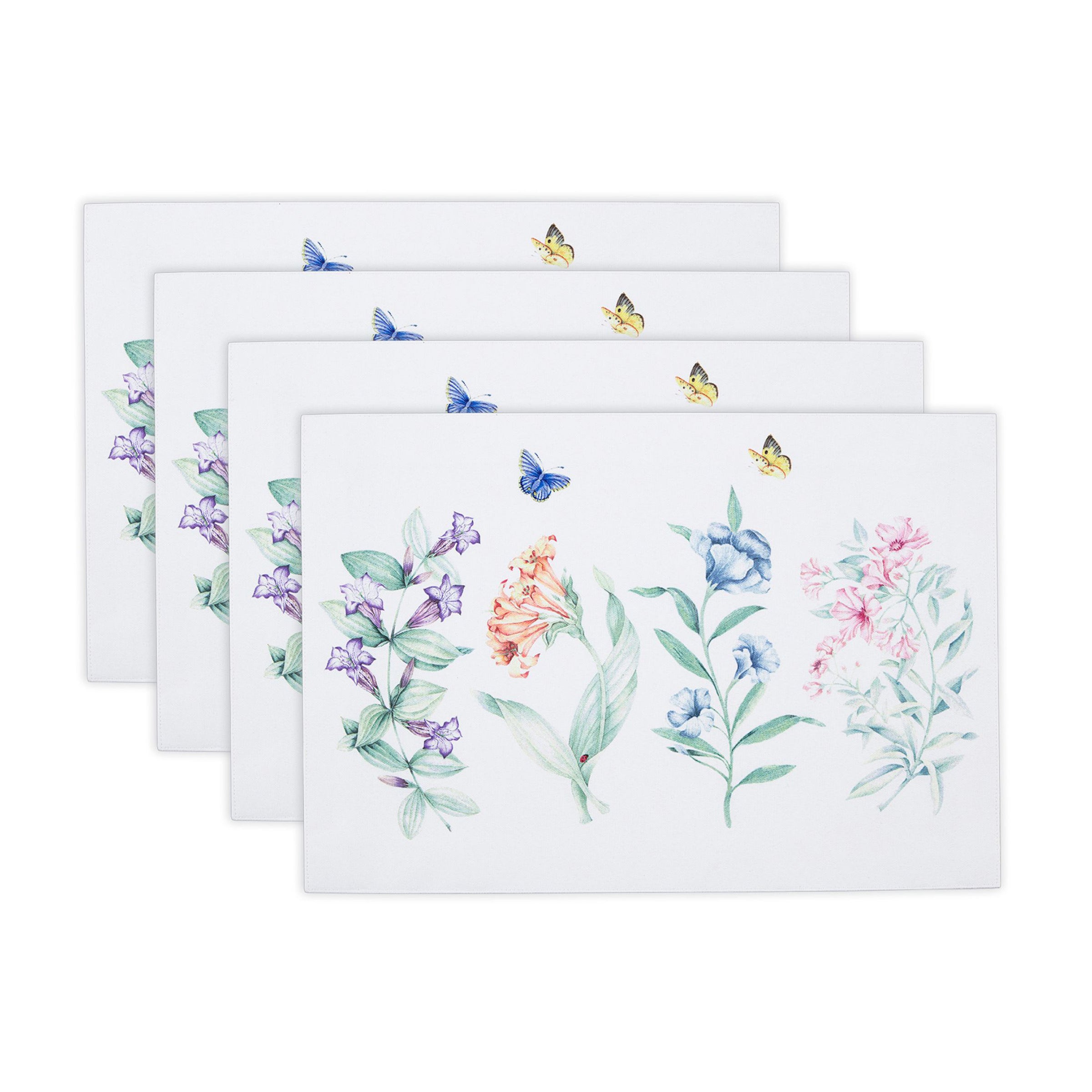 Lenox Westmore Butterfly Meadow Garden Placemats, Set of 4
