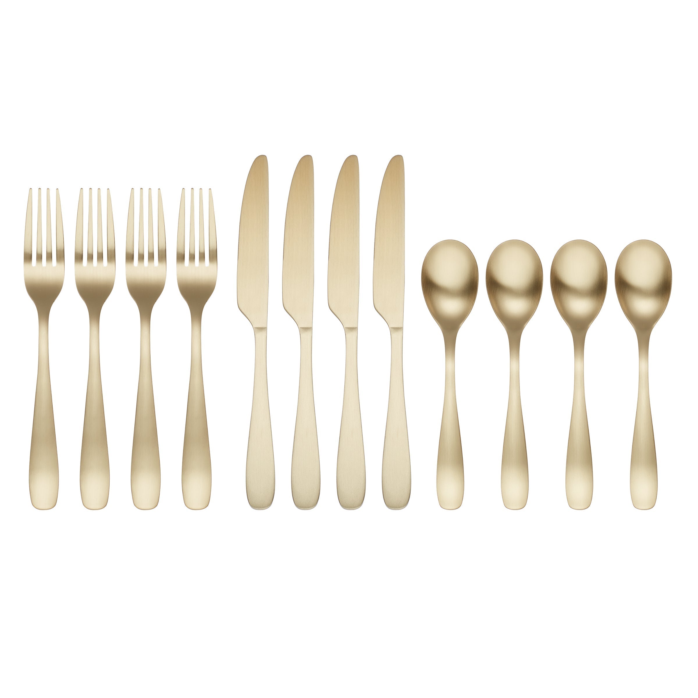 Lenox Westmore Eliana Champagne Satin 12-Piece Flatware Set - Image 2