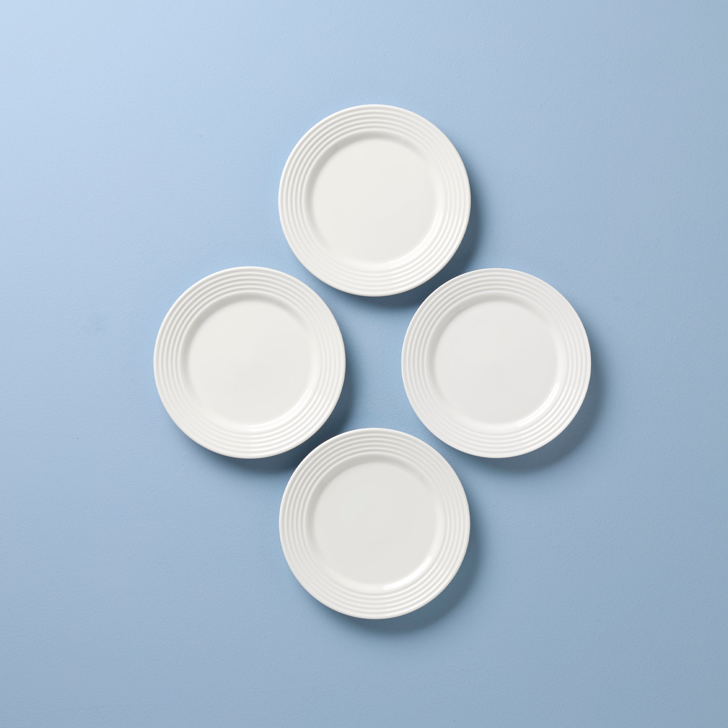 Lenox Westmore Tin Can Alley Dessert Plates, Set of 4