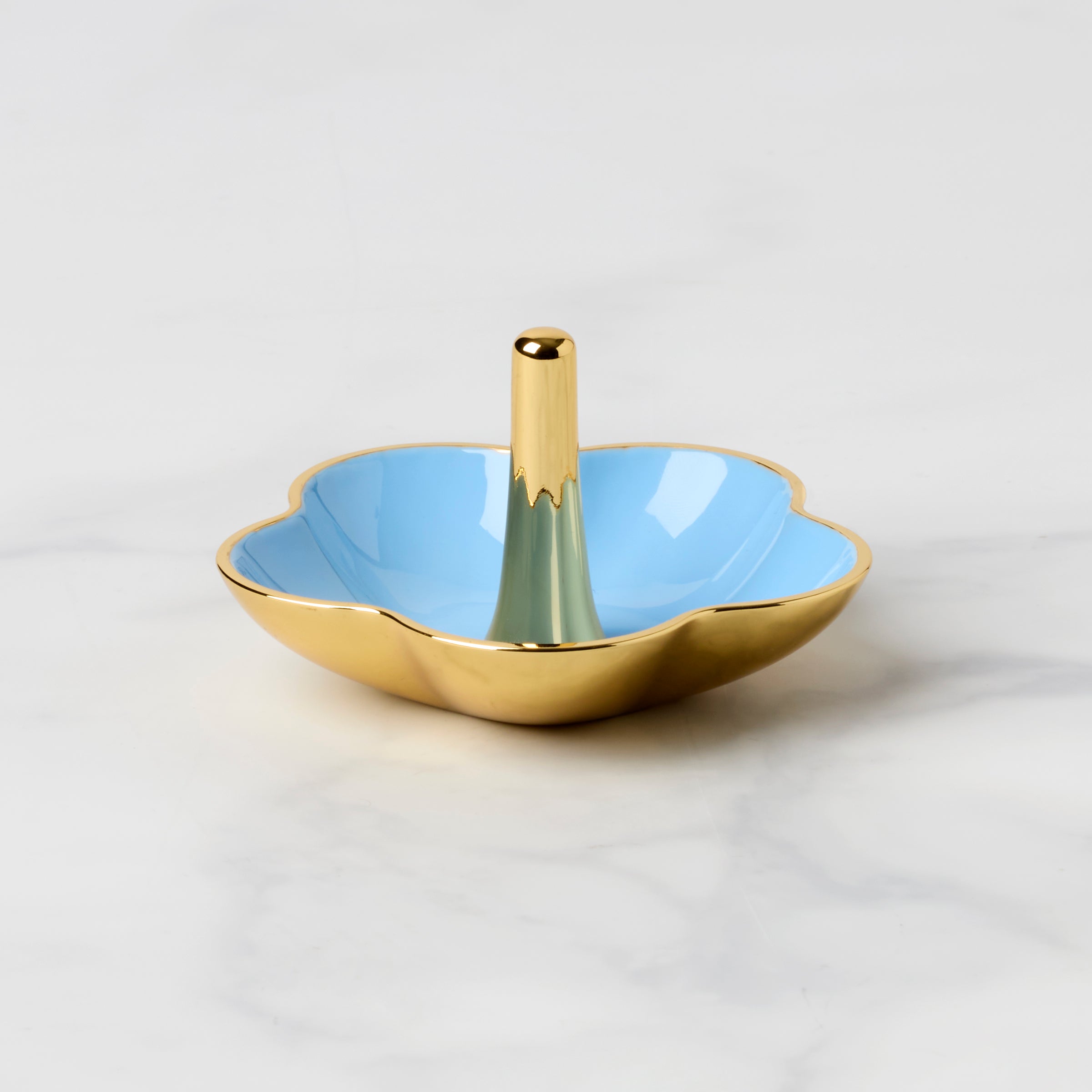 Lenox Westmore Make It Pop Blue Metal Ring Dish