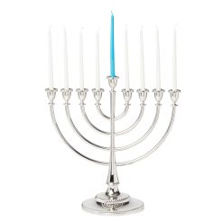 Alternative view of Lenox Westmore Roseland Silver Menorah