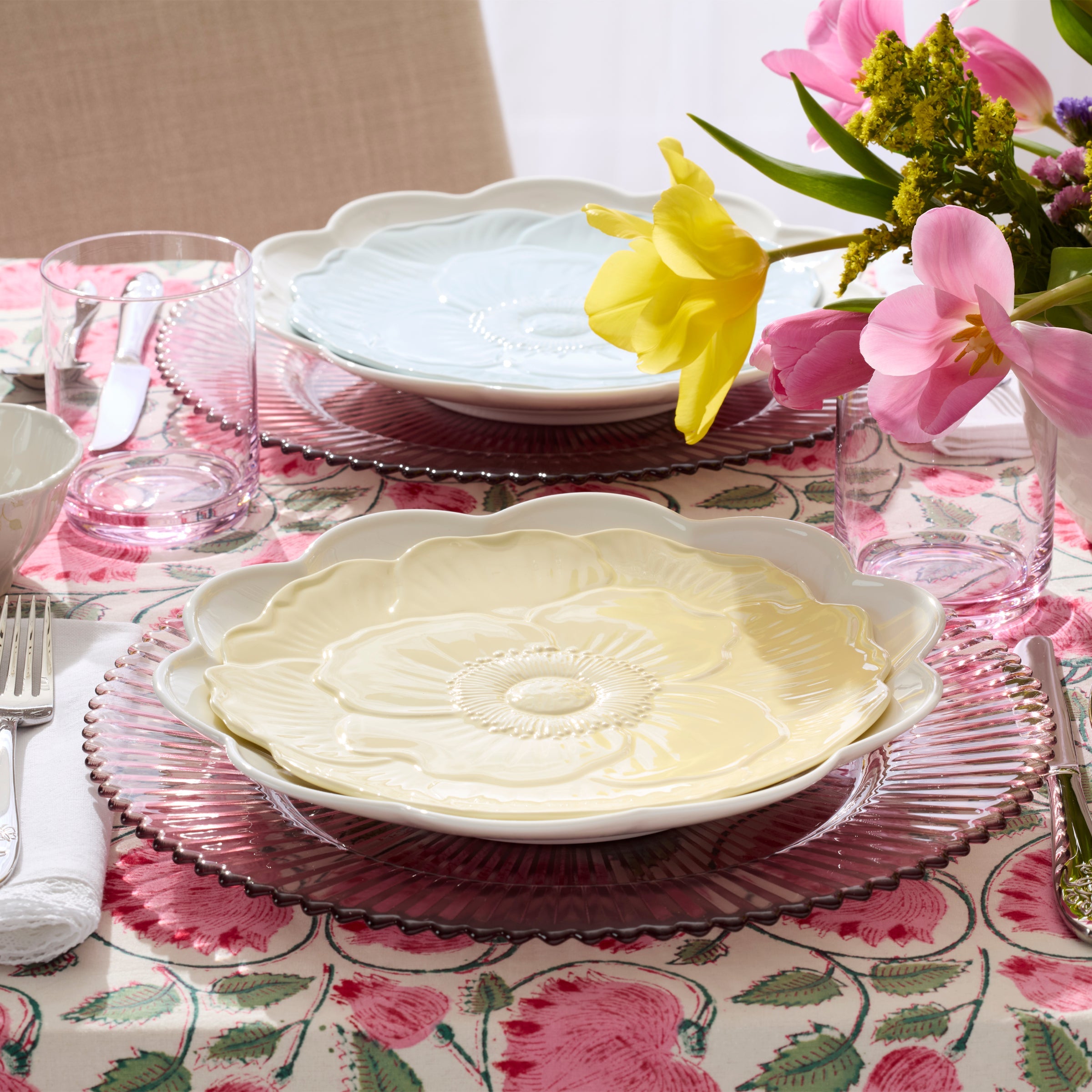 Lenox Westmore Butterfly Meadow Floral Yellow Accent Plates, Set of 4 - Image 7