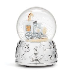 Lenox Westmore Animal Train Silverplate Snowglobe