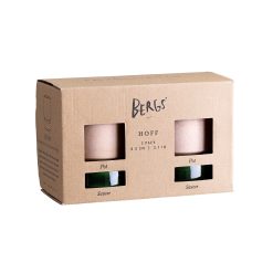 Lenox Westmore Hoff Raw Rosa & Glazed Emerald Green 8cm Pots, Set of 2