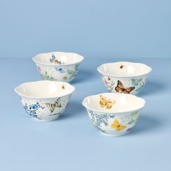 Lenox Westmore Butterfly Meadow Herbs Rice Bowls, Set of 4