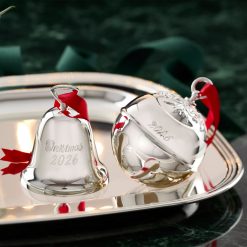 Alternative view of Lenox Westmore 2026 Silverplate Christmas Bell Ornament