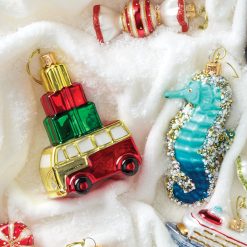 Alternative view of Lenox Westmore Retro Blown Glass Van with Gifts Ornament