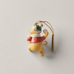 Alternative view of Lenox Westmore Personalized Pooh's Winter Fun Ornament