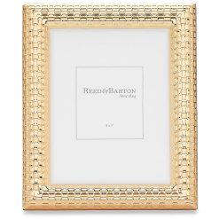 Lenox Westmore Watchband Satin Gold 5x7 Photo Frame