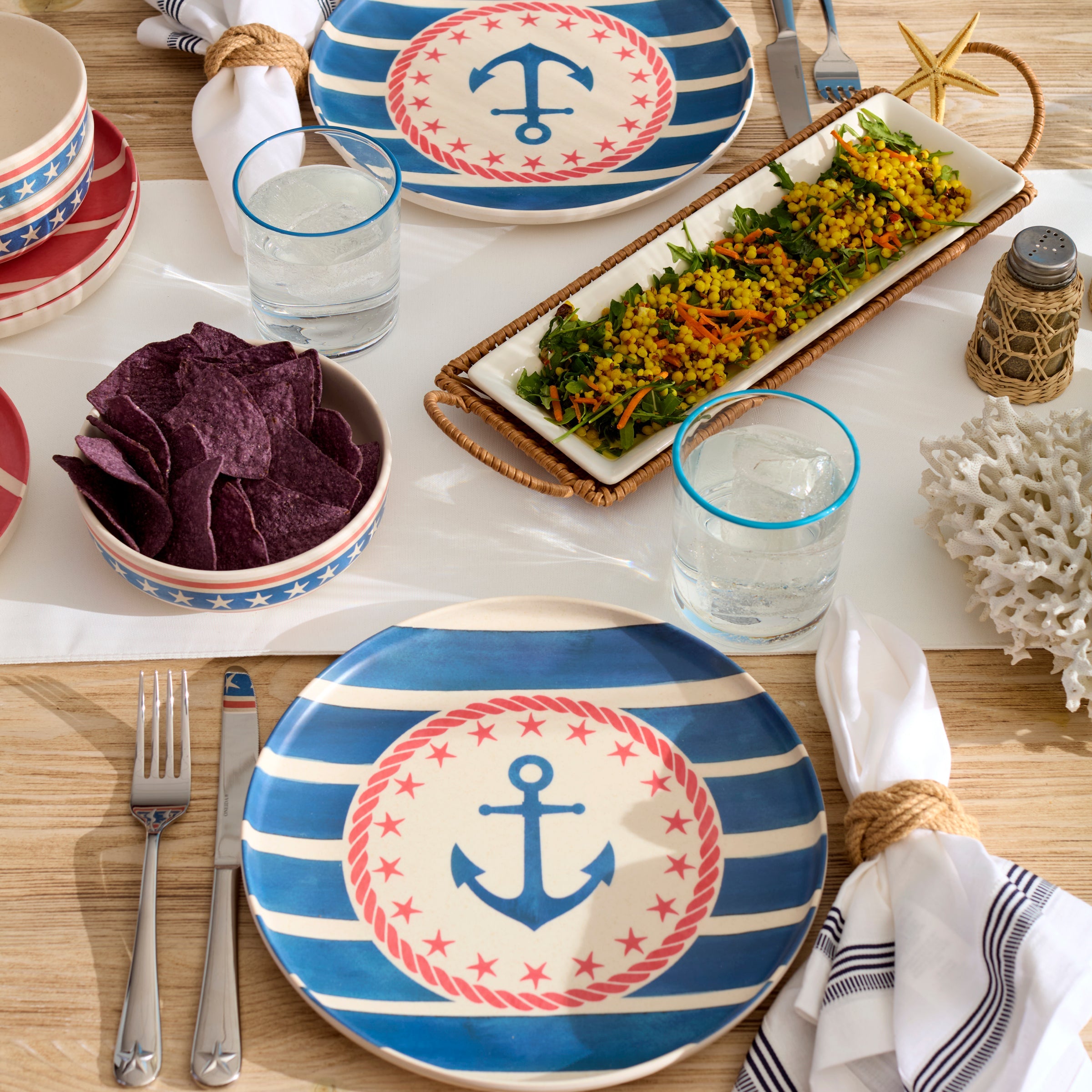 Lenox Westmore 24 Seven Melamine Aweigh We Go 18-Piece Dinnerware Set - Image 3