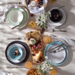 Alternative view of Lenox Westmore Roseto Pumice 12-Piece Dinnerware Set