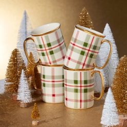 Alternative view of Lenox Westmore Holiday Plaid Mugs, Set of 4