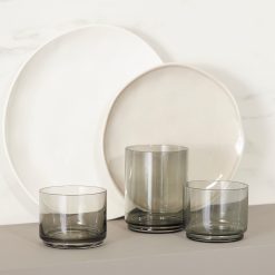 Alternative view of Lenox Westmore Bay Colors Grey 12-Piece Dinnerware Set
