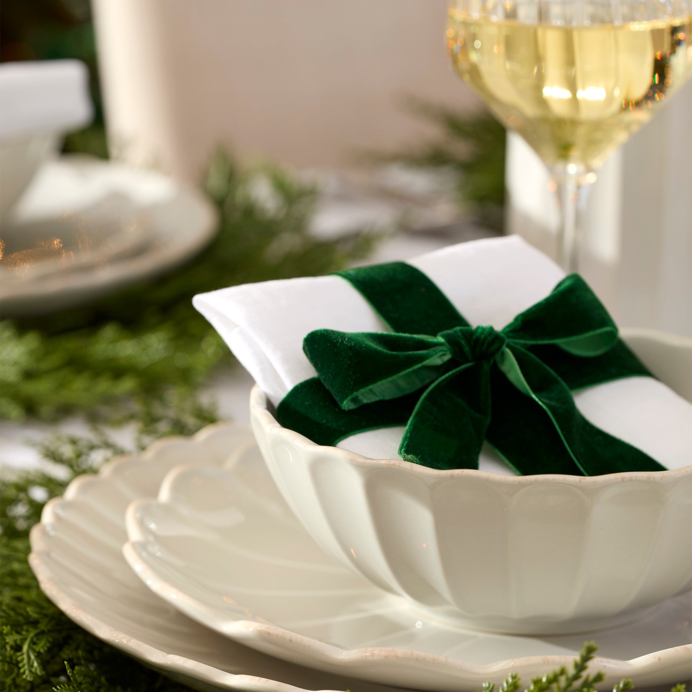 Lenox Westmore French Perle Scallop White All-Purpose Bowls, Set of 4 - Image 5