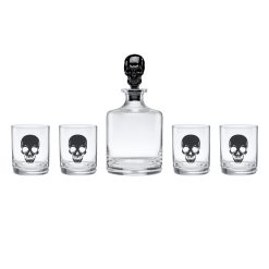 Lenox Westmore Vintro Halloween Skeleton 5-Piece Whiskey Set