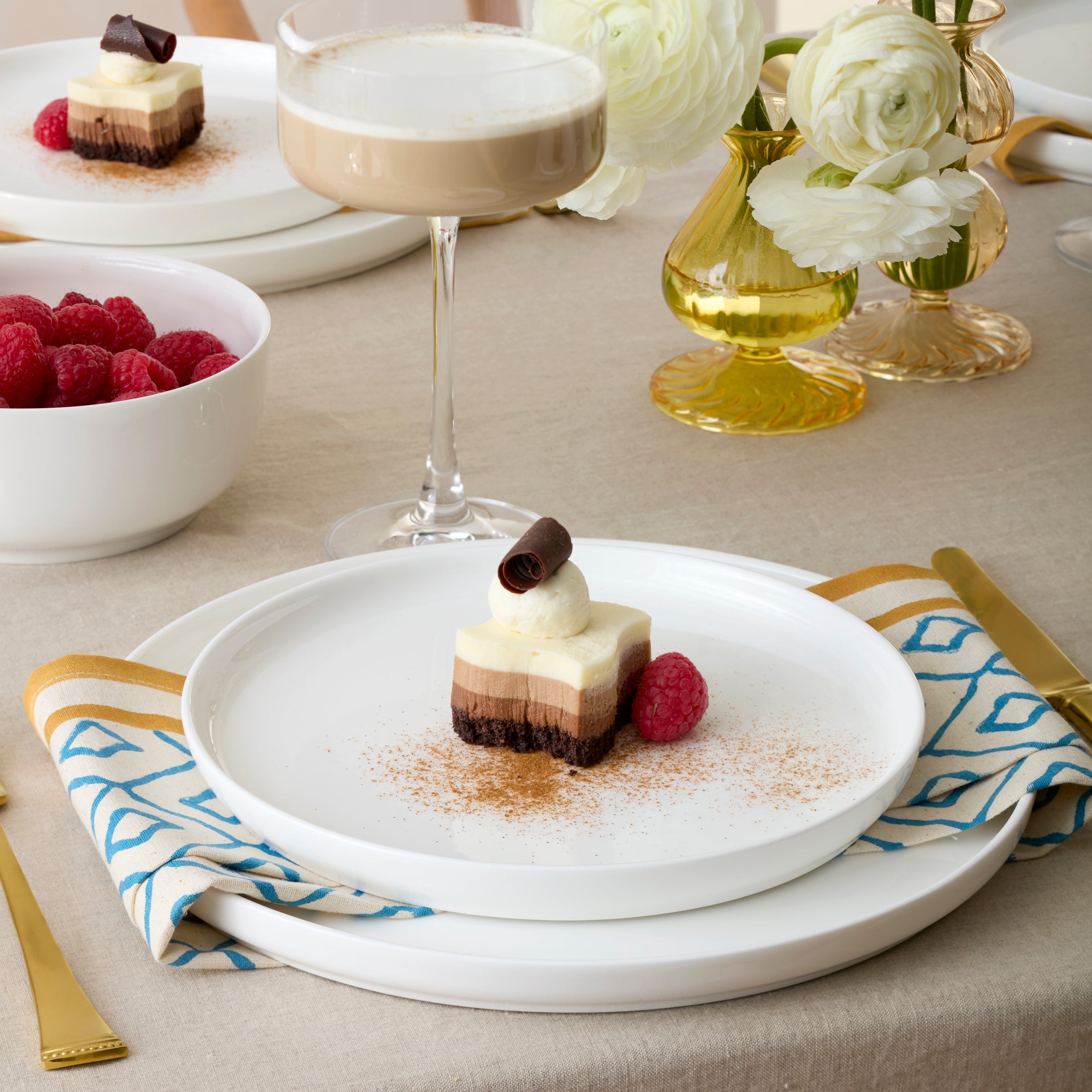 Lenox Westmore Modern White 24-Piece Dinnerware Set - Image 3