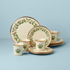Lenox Westmore Holiday 12-Piece Plate & Mug Dinnerware Set
