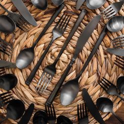 Alternative view of Lenox Westmore Emmy Black Satin 20-Piece Flatware Set