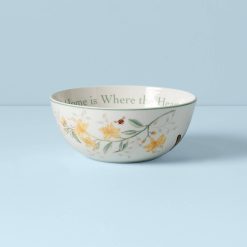 Lenox Westmore Butterfly Meadow Home is Where The Heart is Bowl