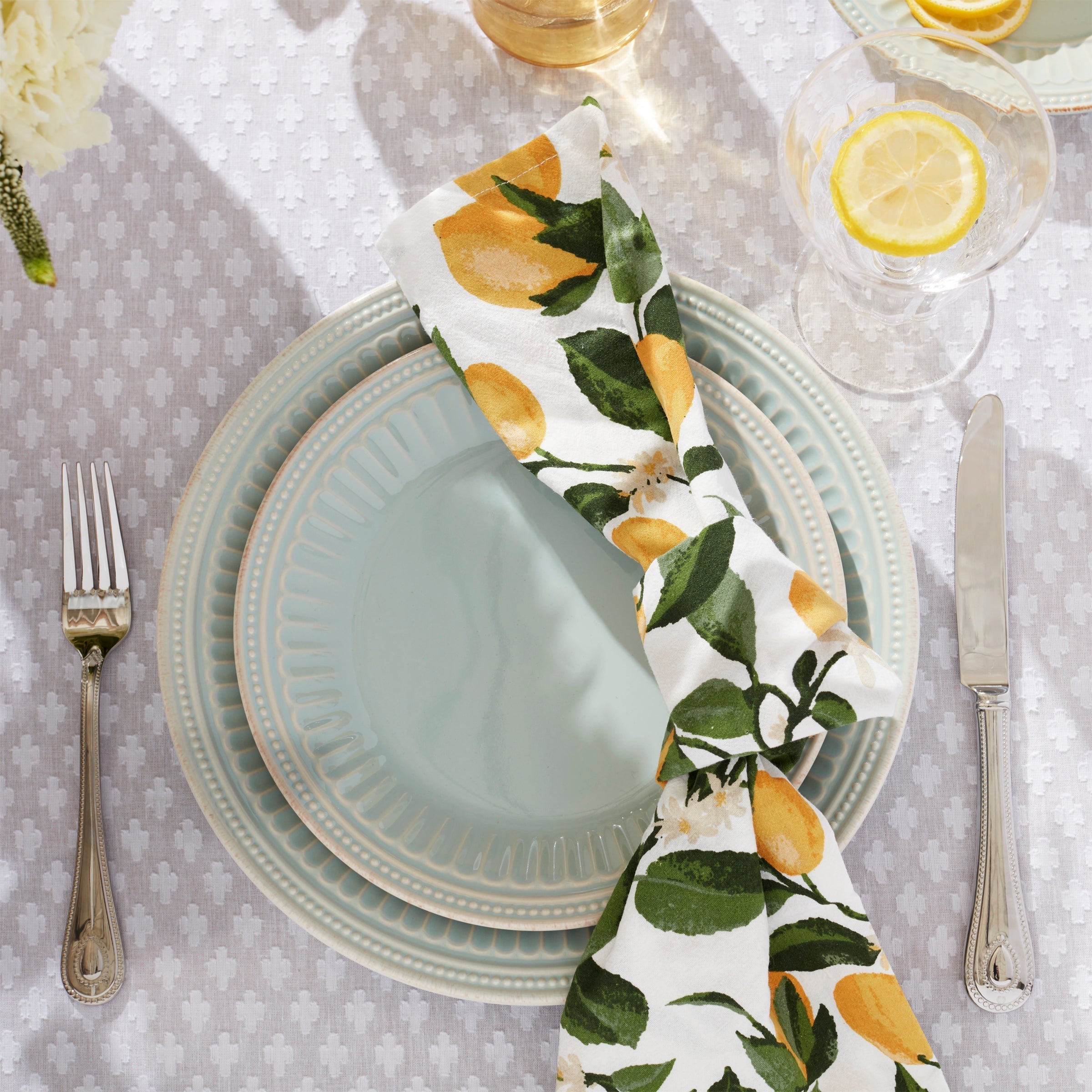 Lenox Westmore French Perle Groove Ice Blue 4-Piece Place Setting - Image 4
