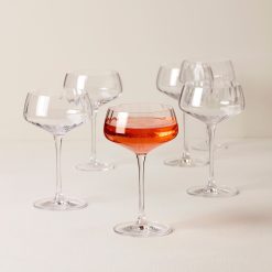 Alternative view of Lenox Westmore Tuscany Classics Angled Optic Coupe Glasses, Set of 6