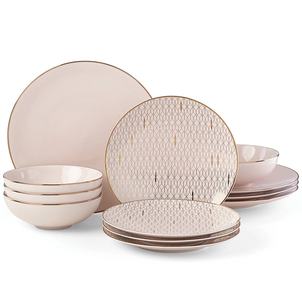 Lenox Westmore Trianna Blush 12-Piece Dinnerware Set