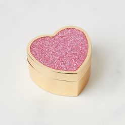 Lenox Westmore Sitting Pretty Pink Glitter Heart Box