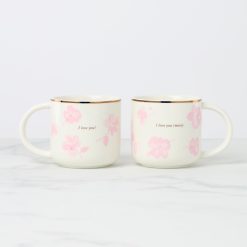 Lenox Westmore Spring Pansies Mugs, Set of 2