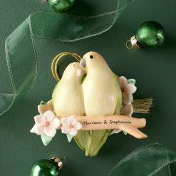 Alternative view of Lenox Westmore Personalized Love Birds Ornament