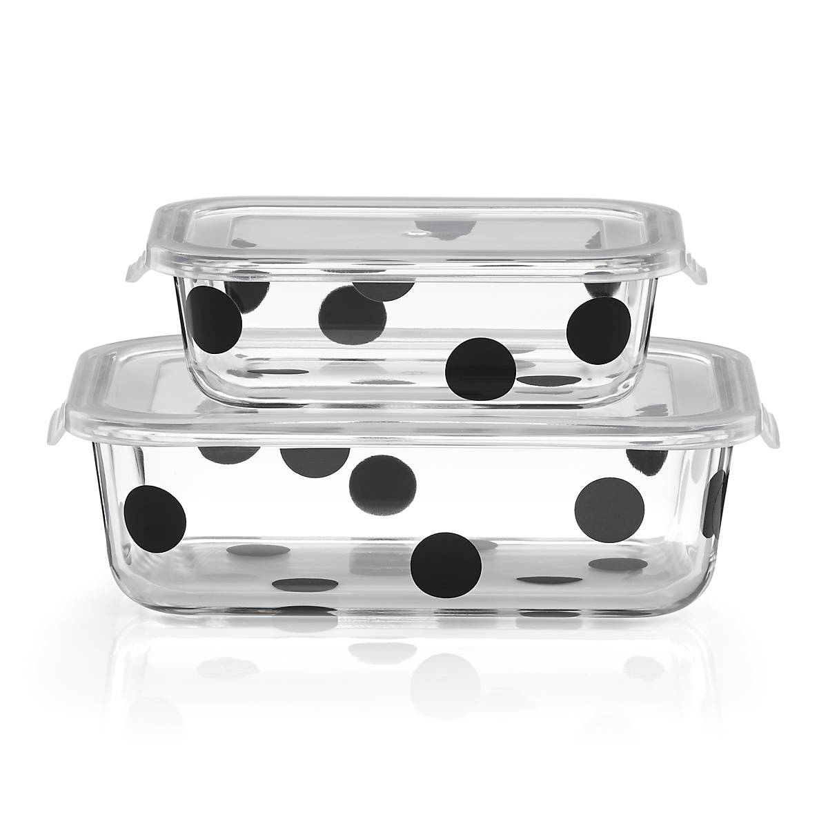 Lenox Westmore Deco Dot 2-Piece Rectagular Storage Set