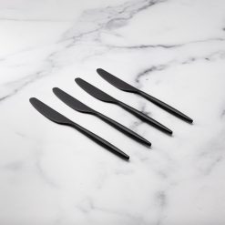 Alternative view of Lenox Westmore Gaze Black Satin Spreaders, Set of 4