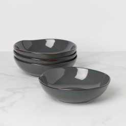 Lenox Westmore Organic Shades Gray Pasta Bowls, Set of 4