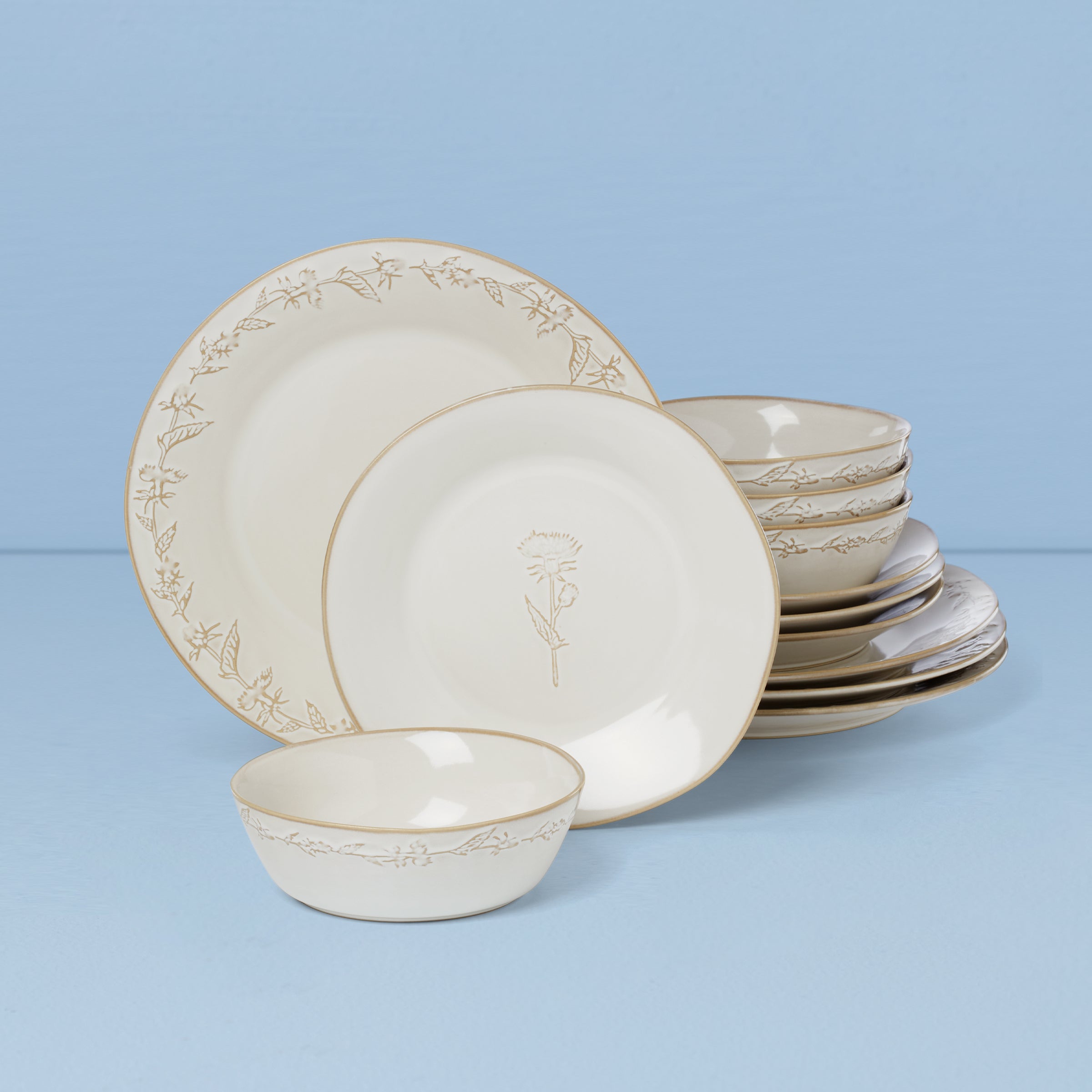 Lenox Westmore Homespun 12-Piece Dinnerware Set