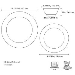 Alternative view of Lenox Westmore British Colonial Tradewind 12-Piece Dinnerware Set