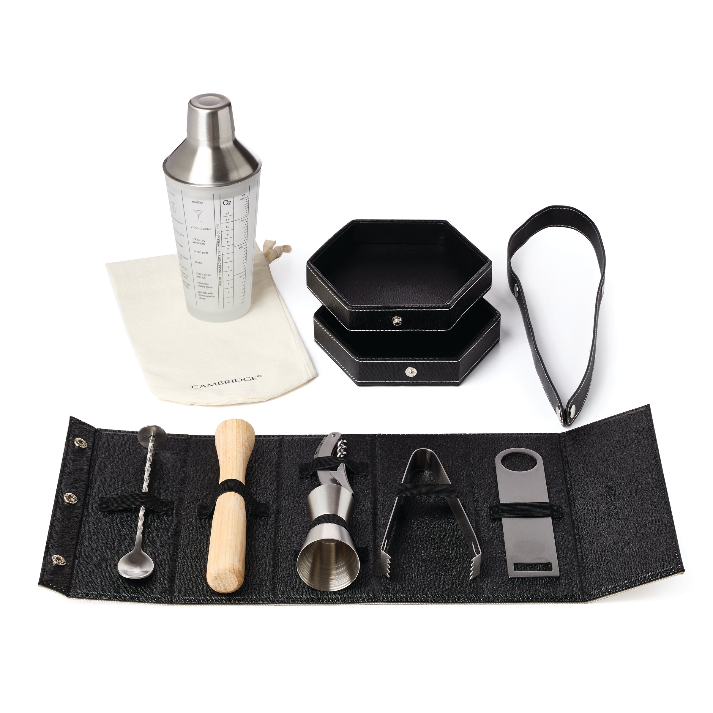 Lenox Westmore Canvas Travel Bar Tool Set - Image 2