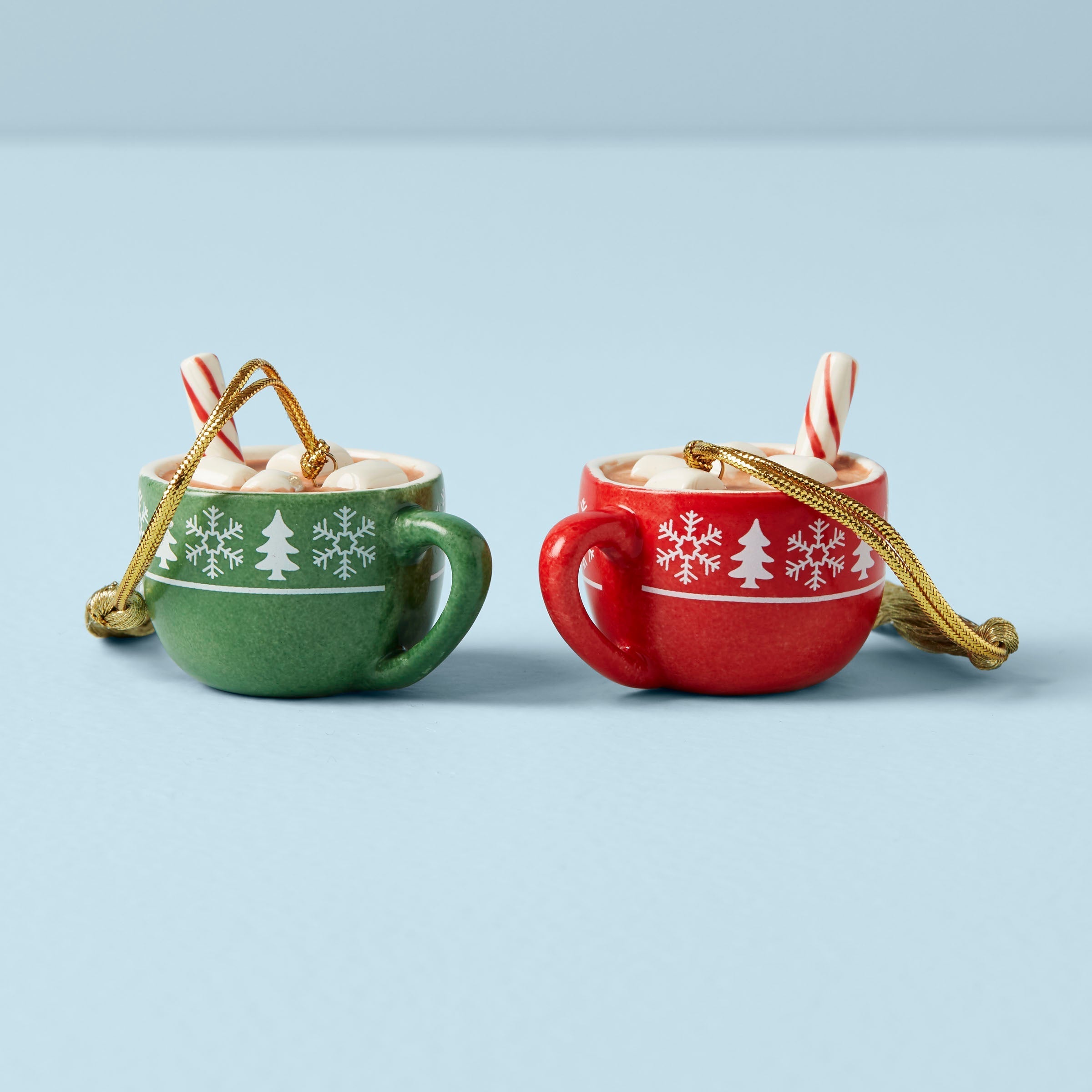 Lenox Westmore Personalized Hot Cocoa 2-Piece Ornament Set - Image 2