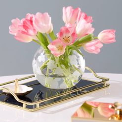 Alternative view of Lenox Westmore Spring Pansies Glass Petite Rose Bowl