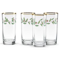 Alternative view of Lenox Westmore Holiday Highball Glasses, Set of 4