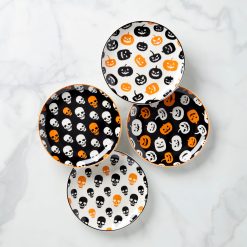 Lenox Westmore Vintro Halloween Accent Plates, Set of 4