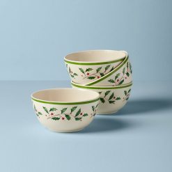 Lenox Westmore Holiday Melamine All-Purpose Bowls, Set of 4