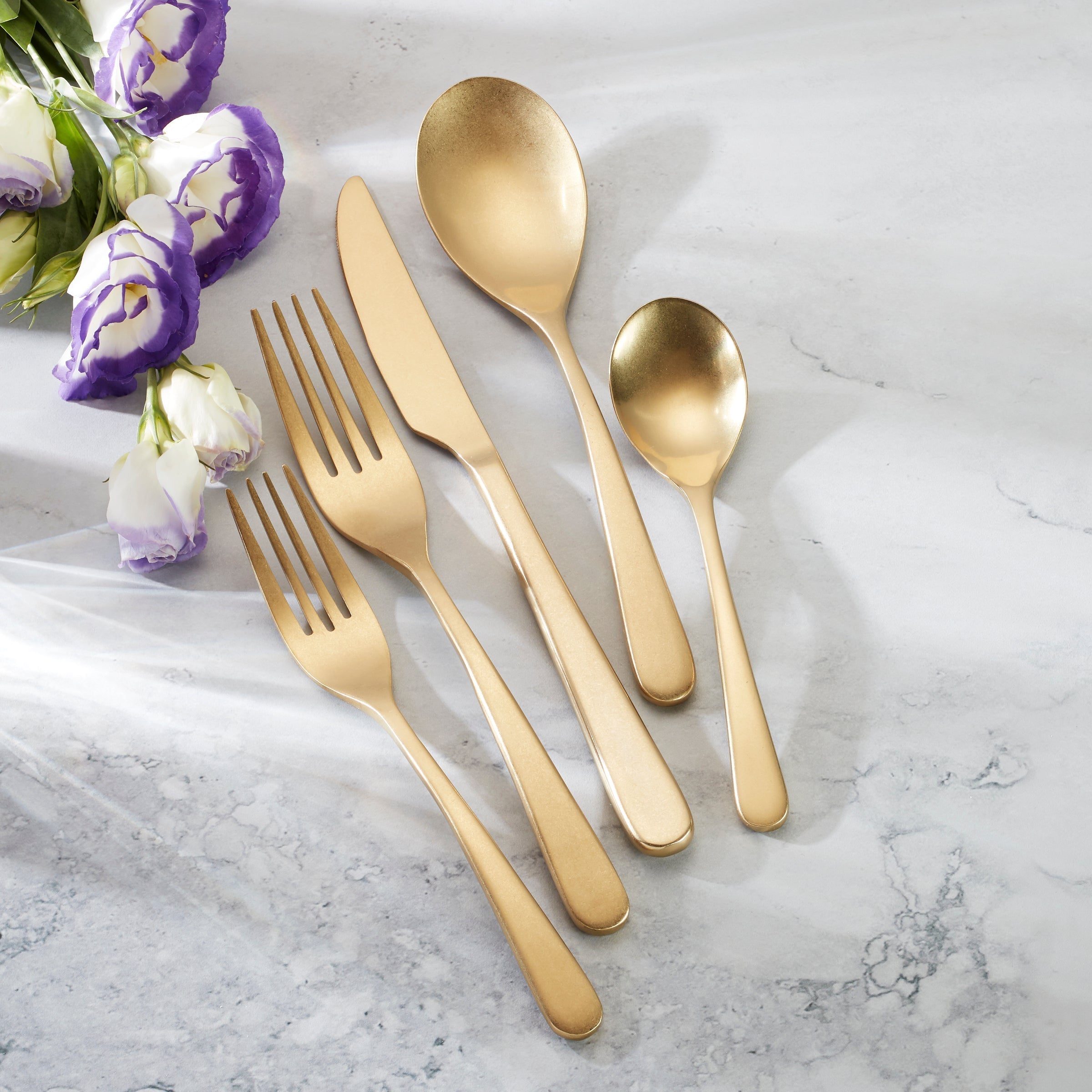 Lenox Westmore Kenbrook Champagne Vintage 20-Piece Flatware Set - Image 2