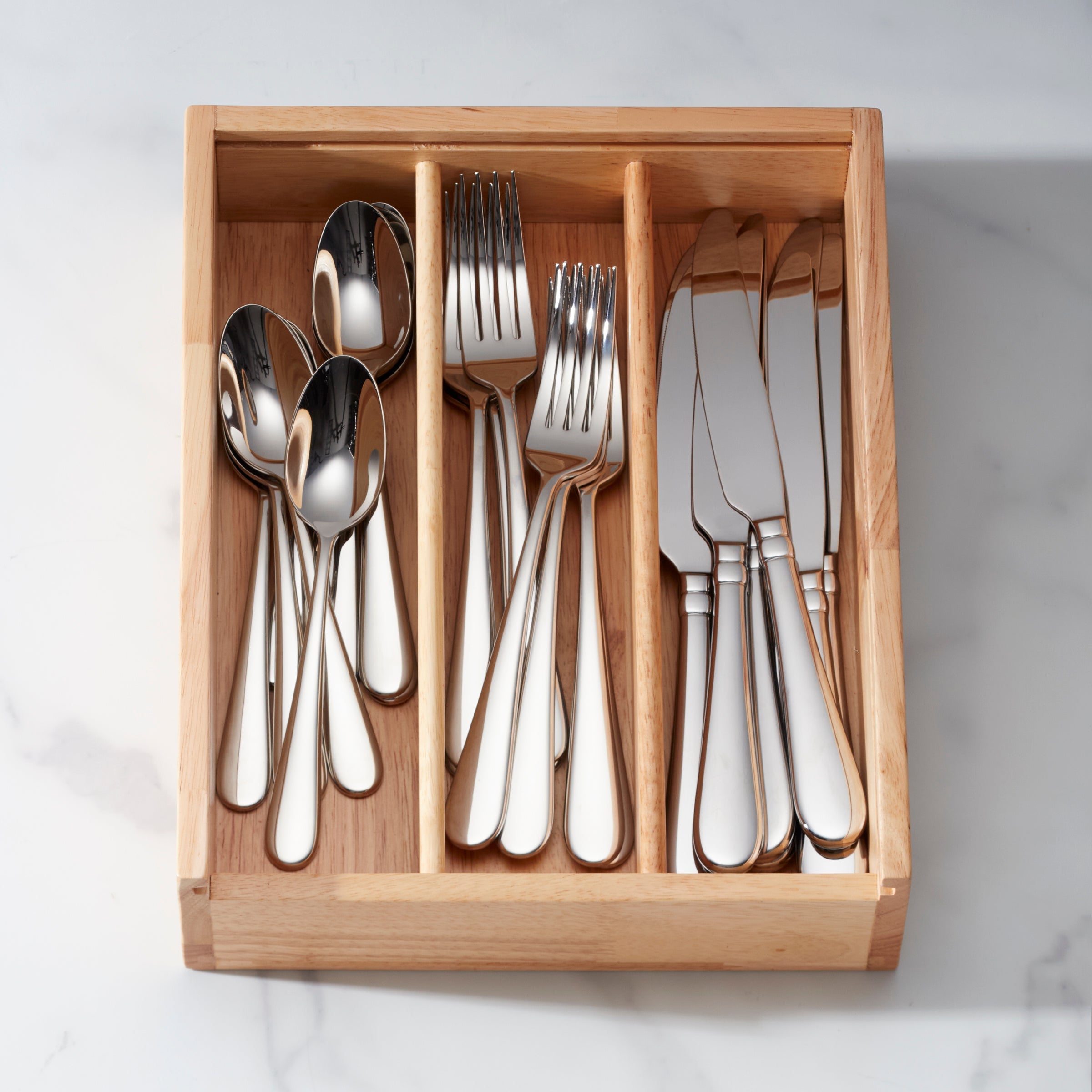 Lenox Westmore Studio 1414 Mirror 24 Piece Flatware Set with Caddy - Image 7