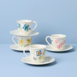 Alternative view of Lenox Westmore Butterfly Meadow Espresso Cup & Saucers, Set of 4