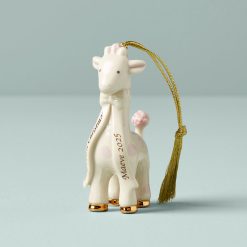 Lenox Westmore Personalized Baby's Pink Giraffe Ornament