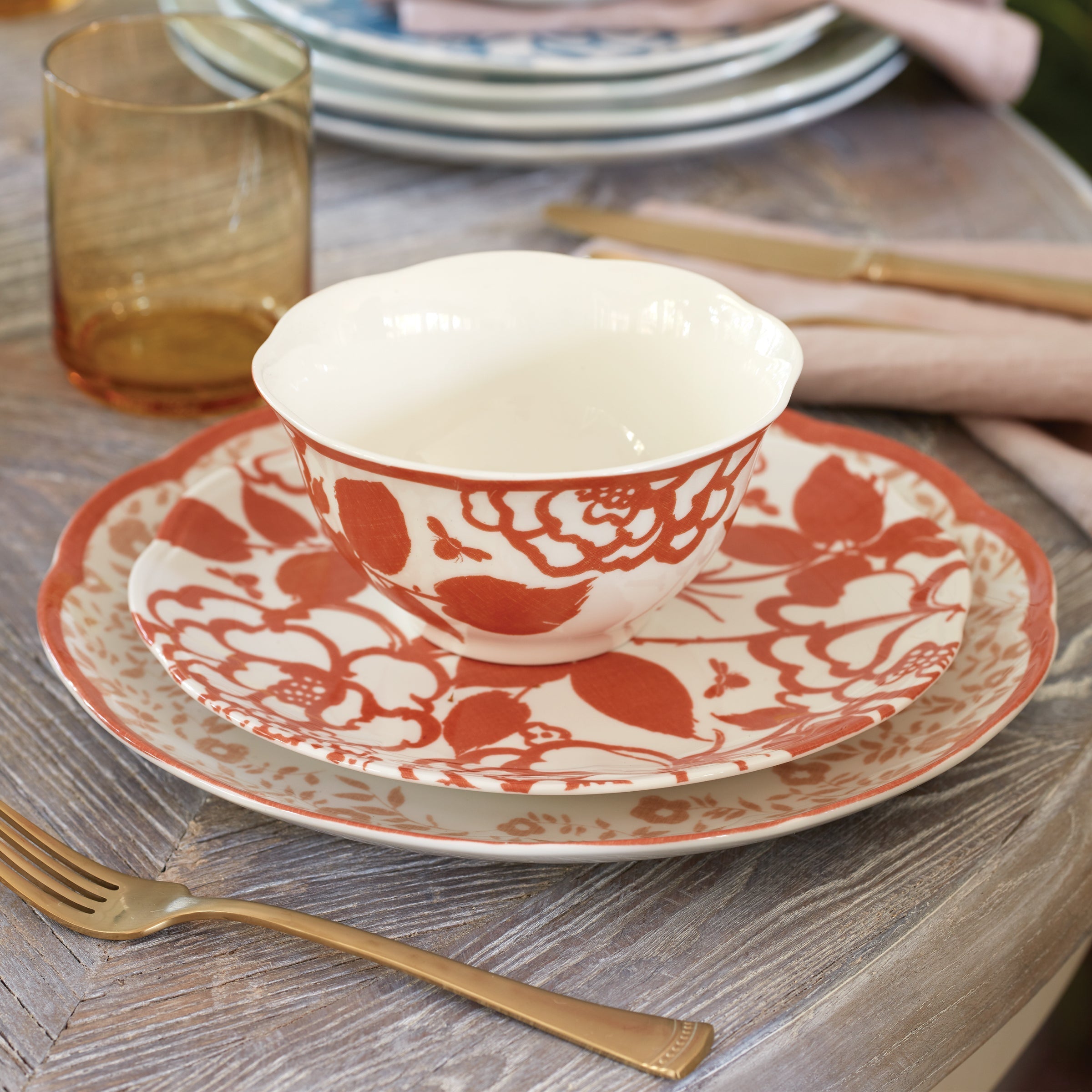 Lenox Westmore Butterfly Meadow Cottage Saffron Rice Bowls, Set of 4 - Image 3