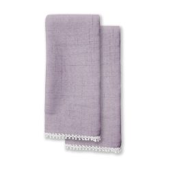 Lenox Westmore French Perle Violet Dinner Napkins, Set of 2