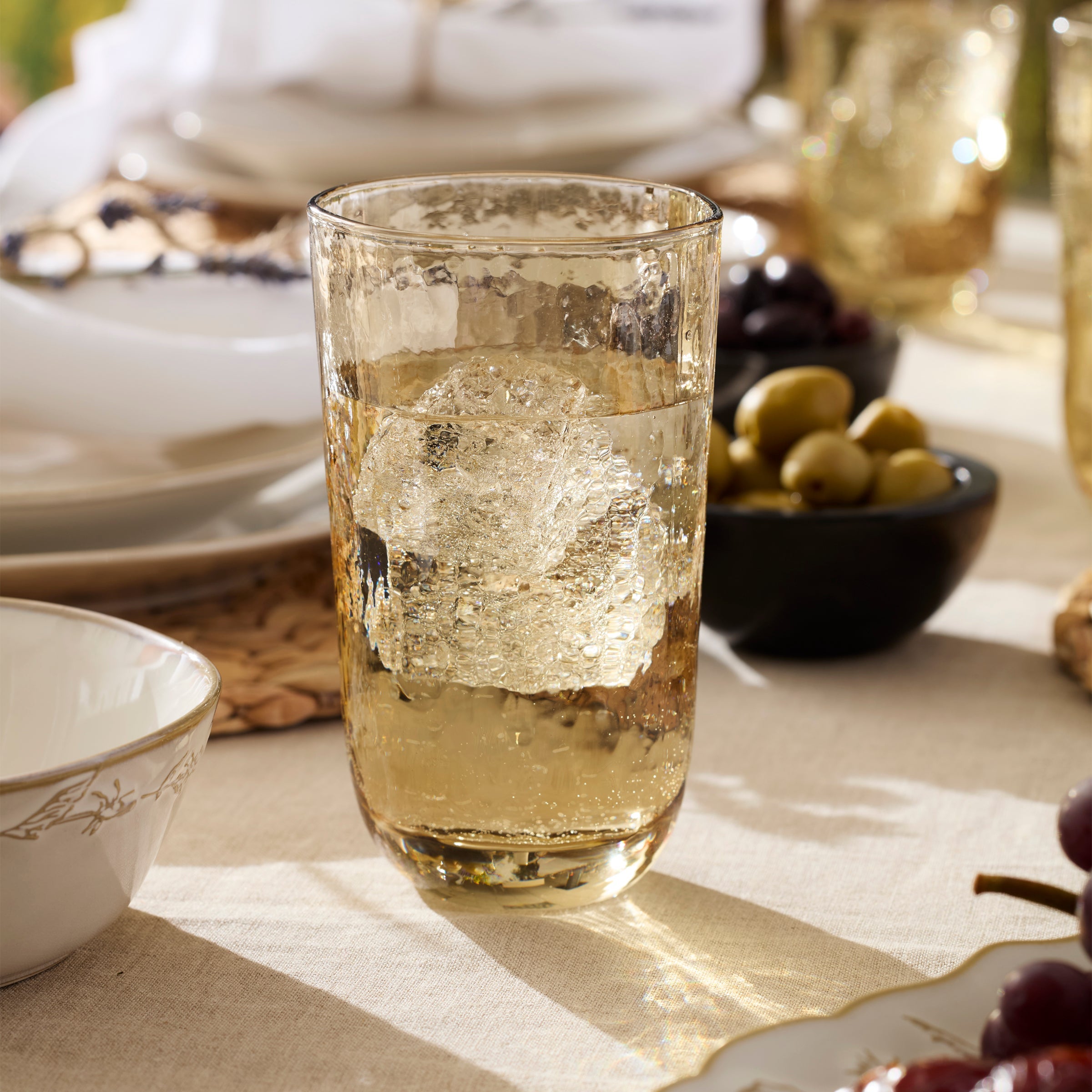 Lenox Westmore Homespun Amber Tall Tumbler - Set Of 4 - Image 3