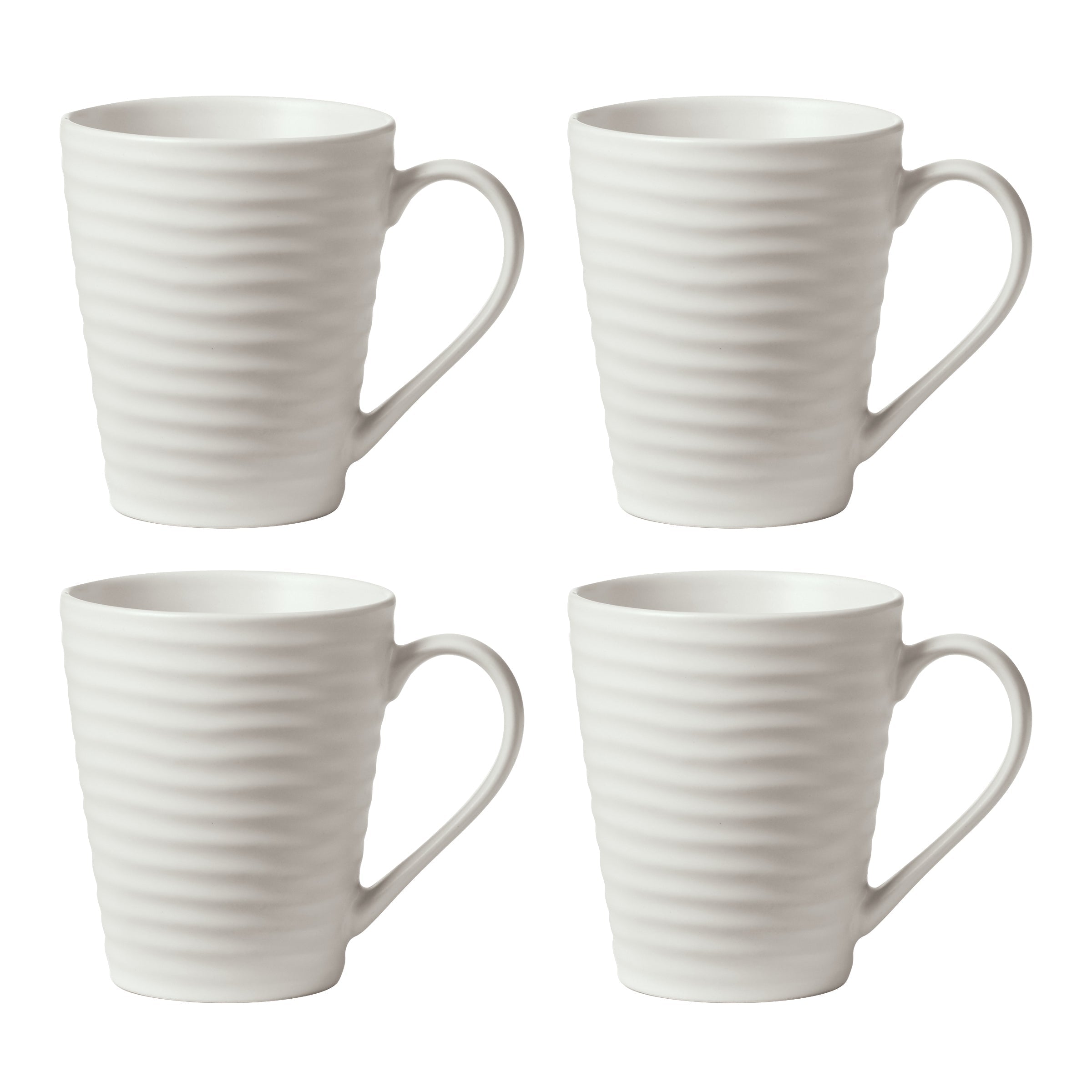 Lenox Westmore Ridge White Mugs, Set of 4